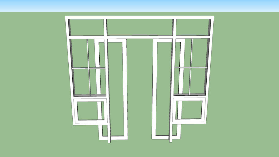 Pintu jendela alumunium | 3D Warehouse