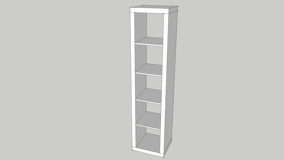 IKEA Expedit 1x5, weiß 3D Warehouse