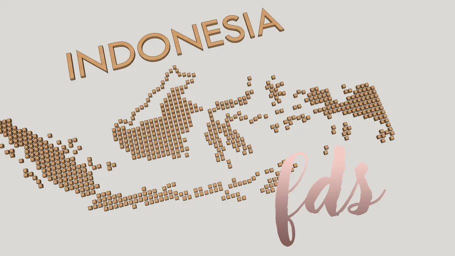 WALL DECOR INDONESIA MAP #walldecor #interior #furniture #mdf #map #indonesia