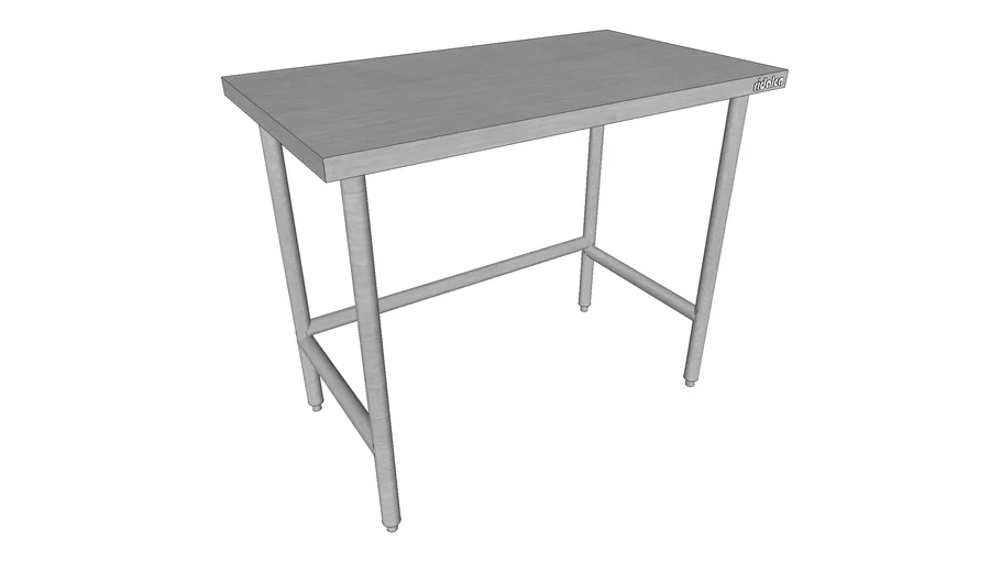 SWT-04224 Ridalco Stainless Steel Work Table with Leg Bracing