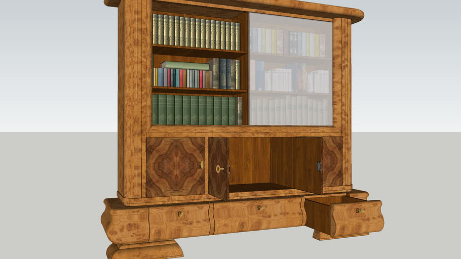ArtDeco Bookcase Dynamic Component 3D Warehouse