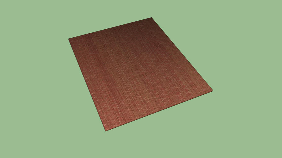 Crate & Barrel Tochi Coral Orange 8'x10' Rug 3D Warehouse