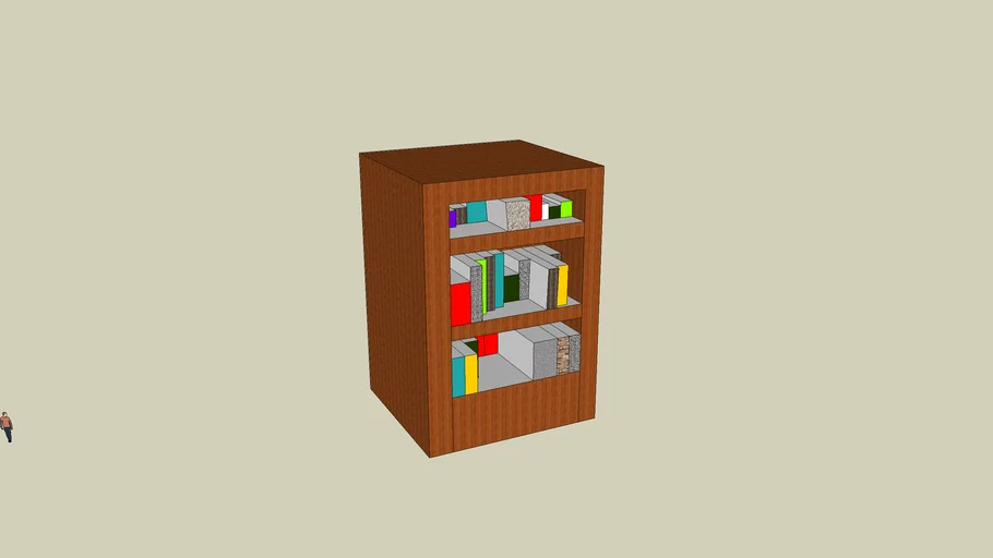 Teak bookcase