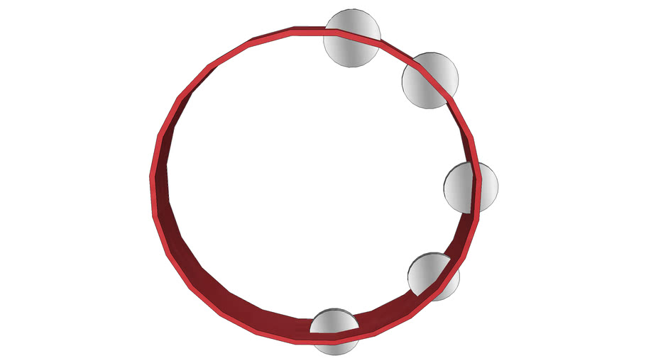 Tambourine without skin 3D Warehouse