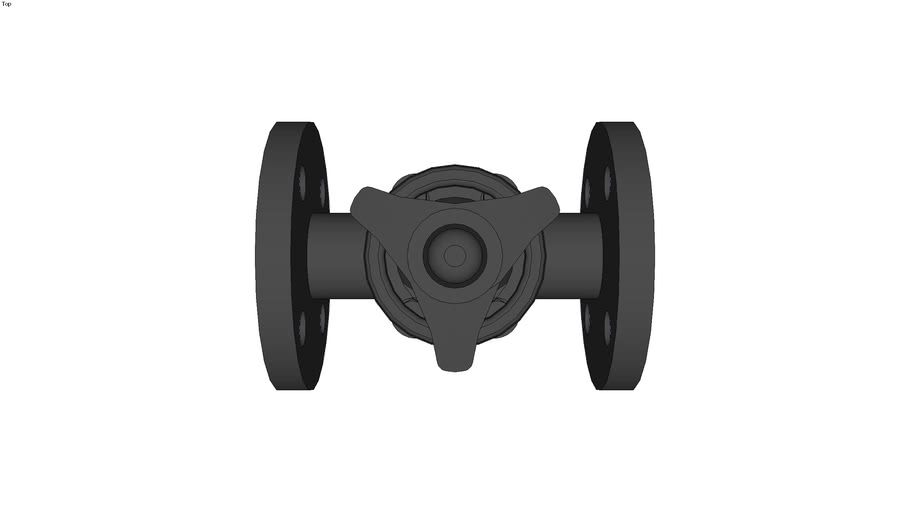 Diaphragm Valve type 14 DIN PN 10 3D Warehouse