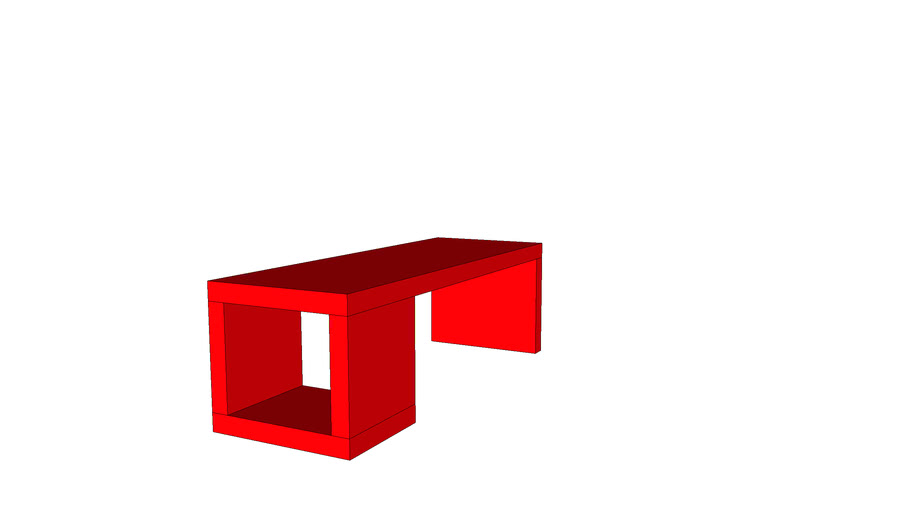Red Bench 3D Warehouse