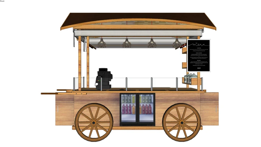 F&B CART WITH FRIDGE by LIGHTHOUSE DESIGN