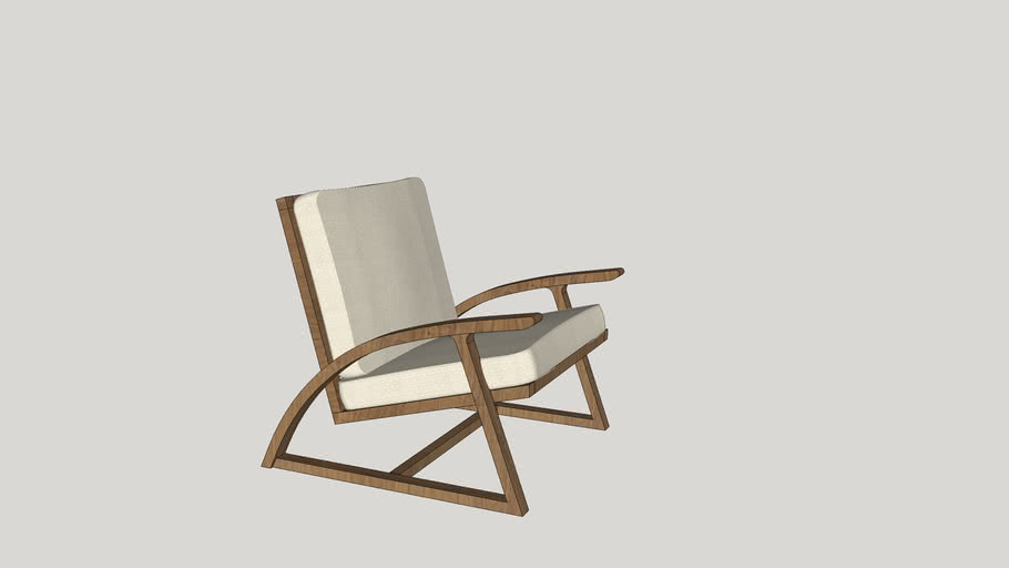 kursi bemo modern + lounge chair + chair + wood chair | 3D Warehouse