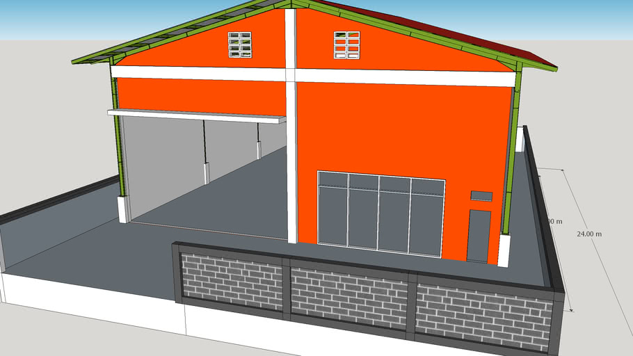 gudang baja iwf 3D Warehouse