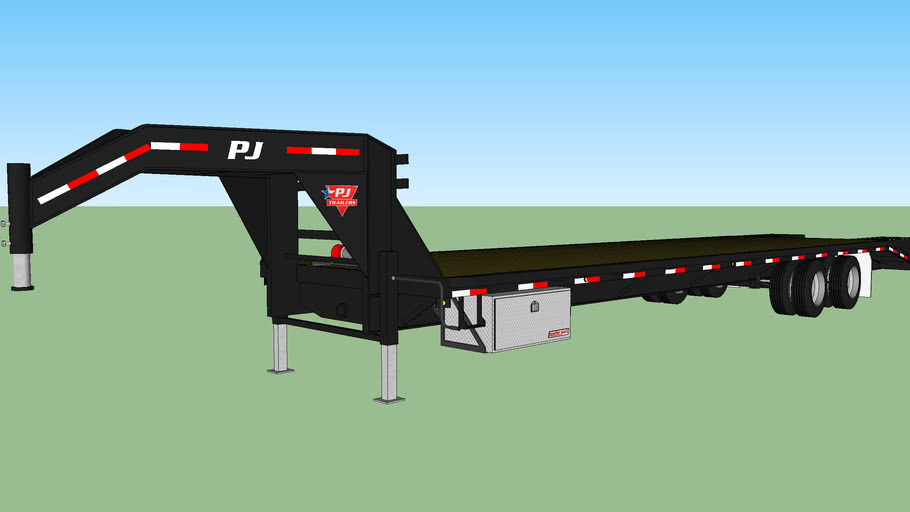 Beautiful Gooseneck Trailer 3d Model Ytt6r Mockup vrogue.co