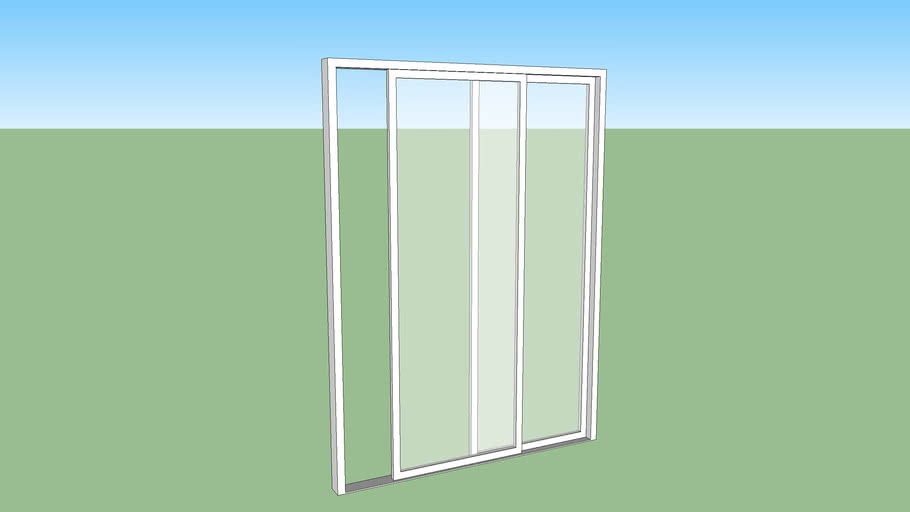 60in. Sliding Door 3D Warehouse