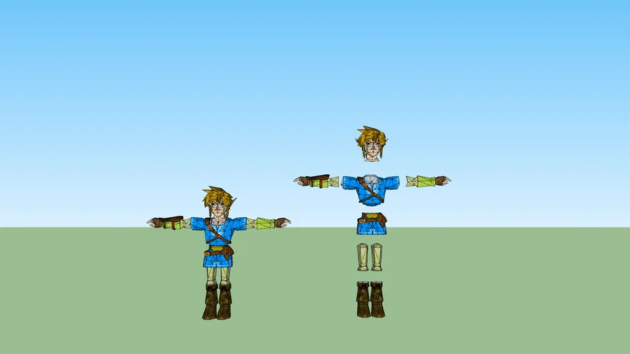 Breath of The Wild Link Separated | 3D Warehouse
