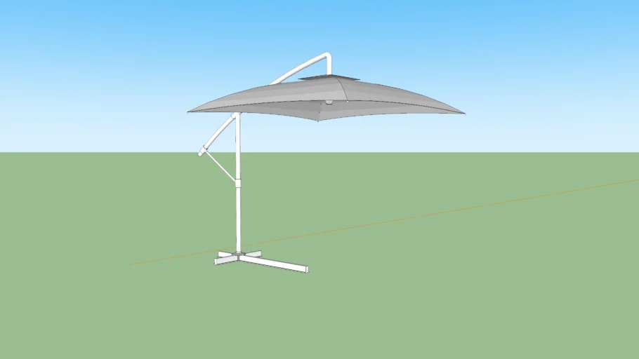 4 Ribs Patio Umbrella