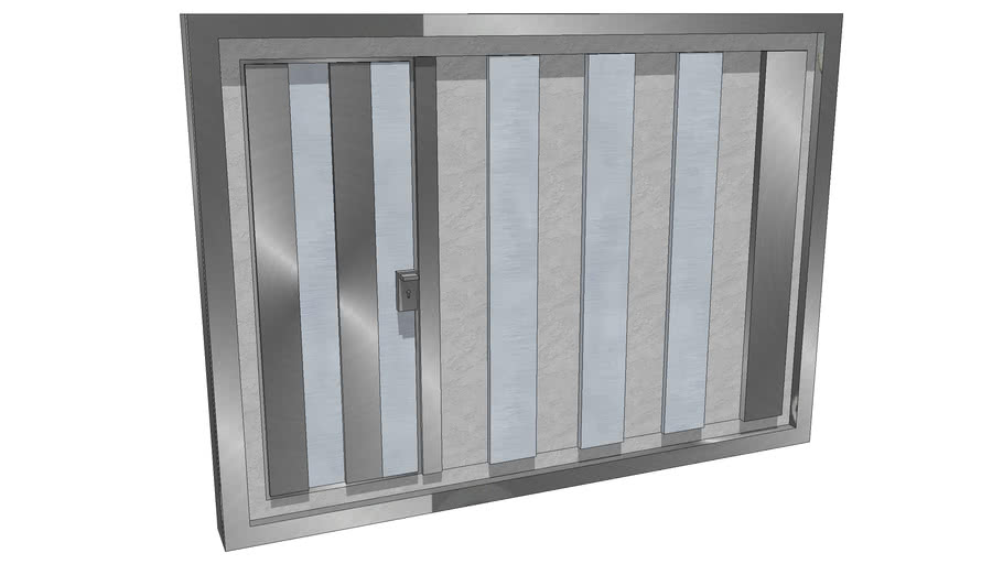 Armored garage door 3D Warehouse