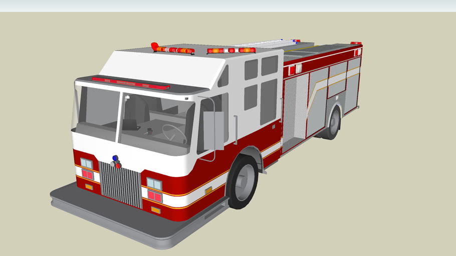 Blank Fire Engine | 3D Warehouse