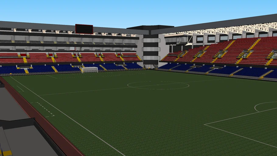 estadio de futbol minecraft