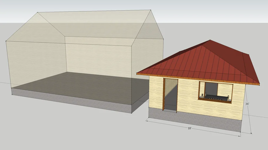 Strawbale Home Office Building | 3D Warehouse