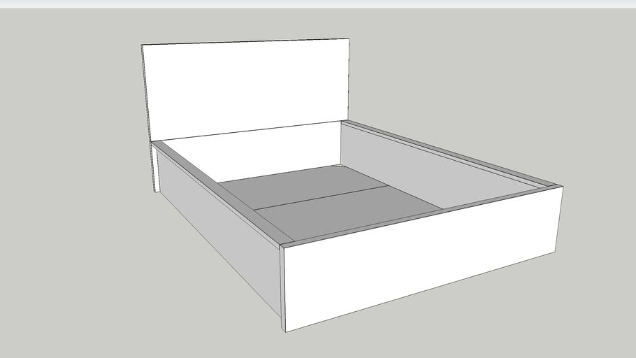 IKEA MALM Ottoman Bed, Standard King FRAME ONLY 3D Warehouse