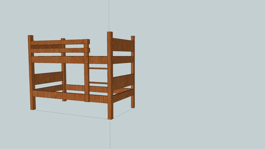 Bunk Bed, Dimensional Lumber 3D Warehouse