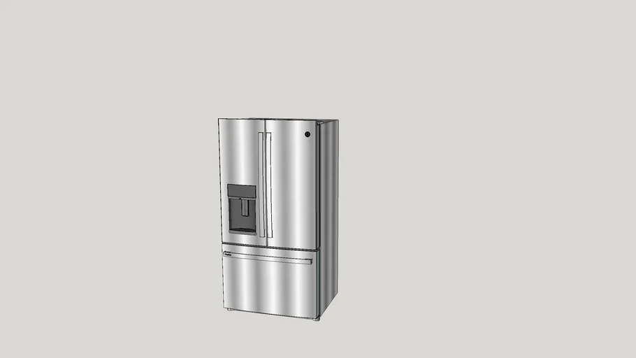 GE Profile FrenchDoor Refrigerator PYE22KYNFS 3D Warehouse