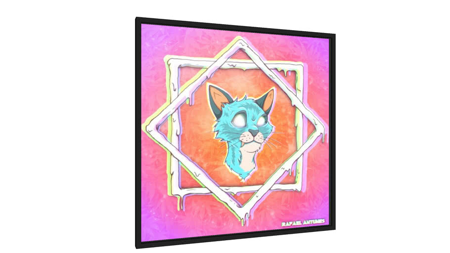 Quadro Psy Cat - Galeria9, por R.A.H