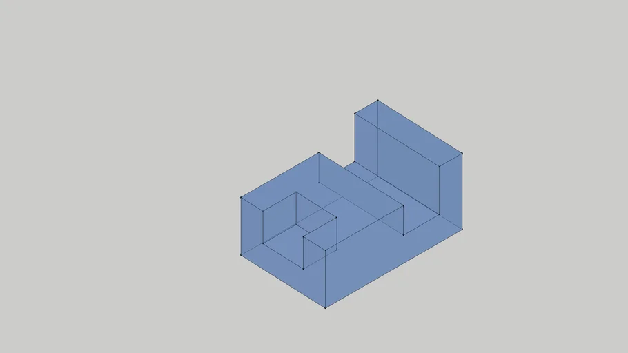 First angle hidden orthographic exercise 6