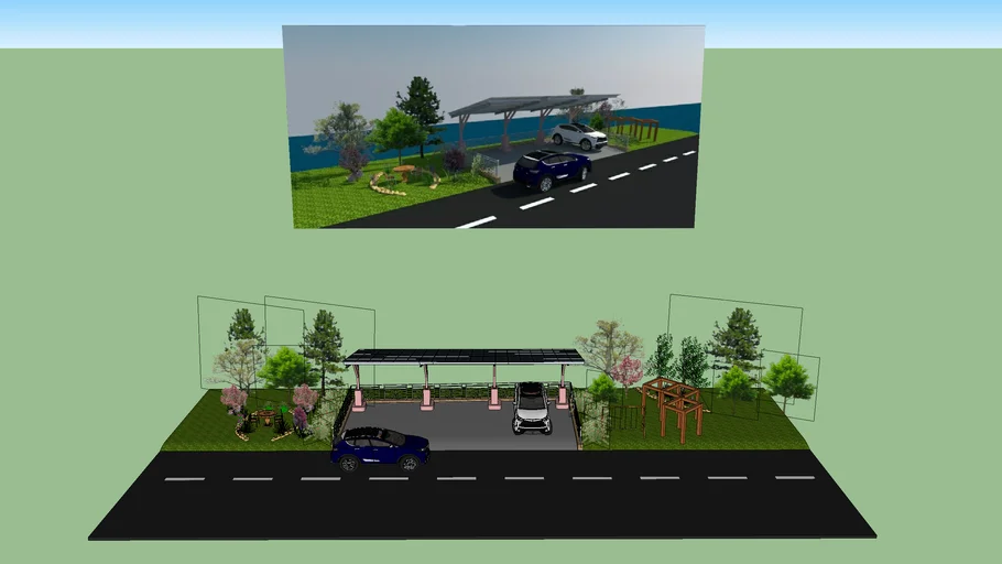 parking lot 3D Warehouse