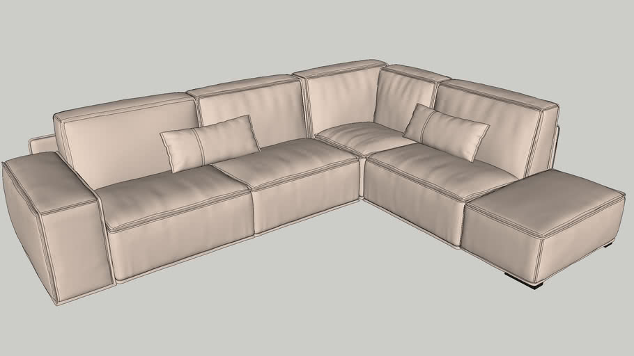 Gamma Sacai Sectional Sofa