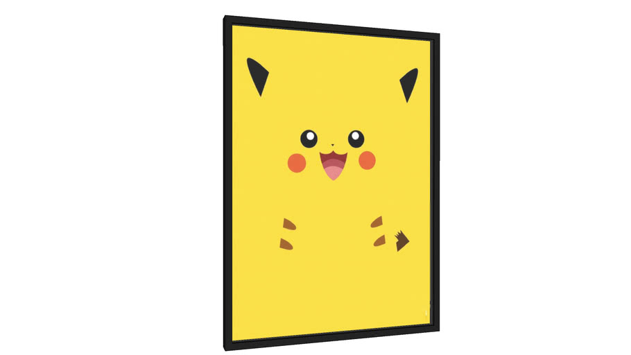 Quadro Pikachu Minimalista - Galeria9, por Rafa Gomes