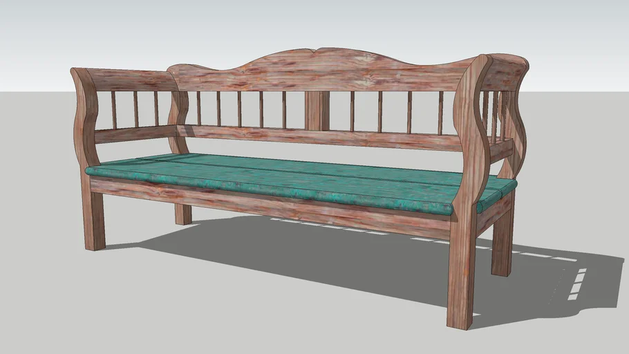 Durrell Terrace Bench 3D Warehouse