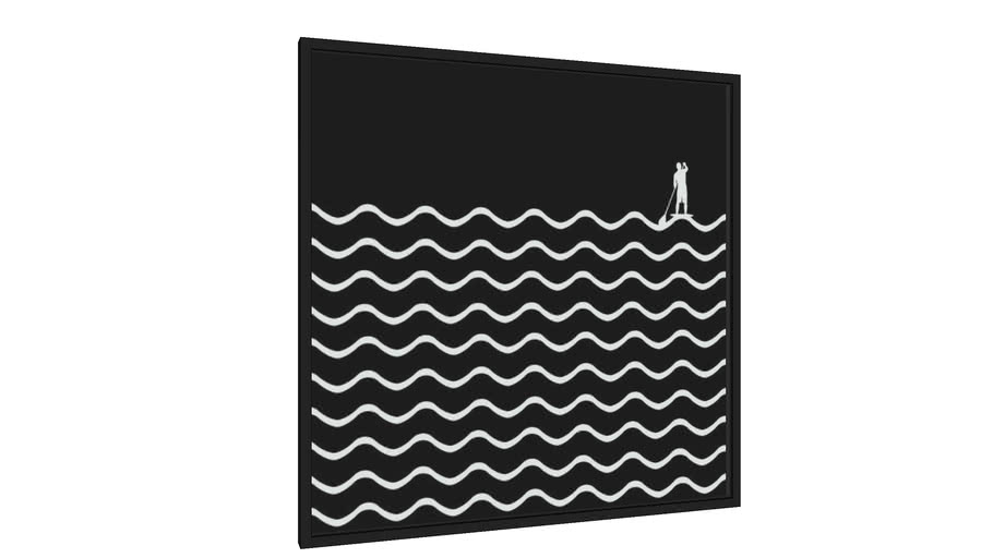 Quadro Waves Black Version  - Galeria9, por Du Amaral