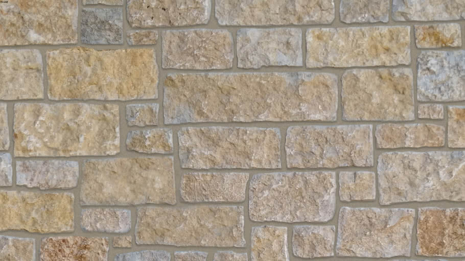 'Prairie Castle Ridge' (Medium Brown Joint) Seamless Natural Stone