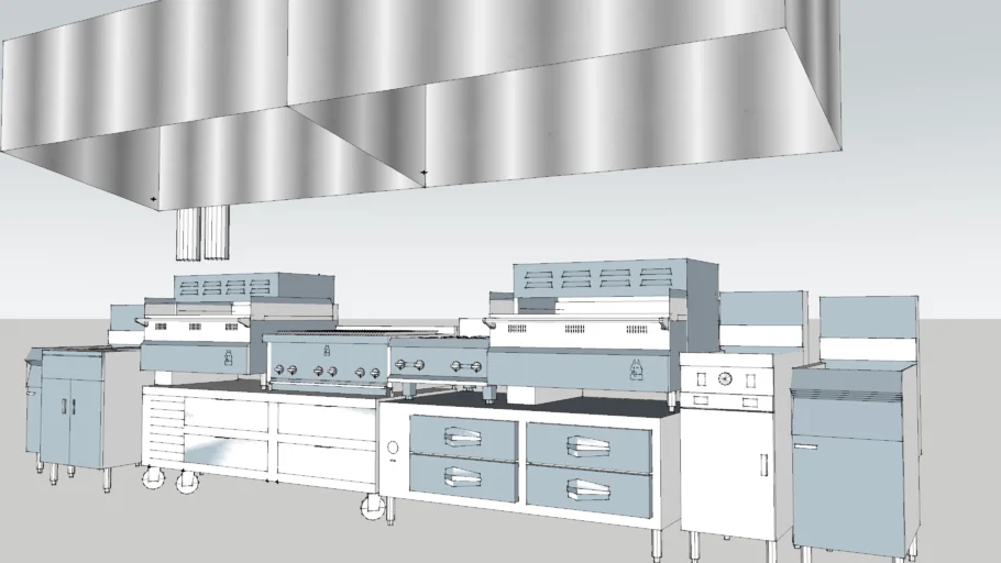 Commercial Cooking Line | 3D Warehouse