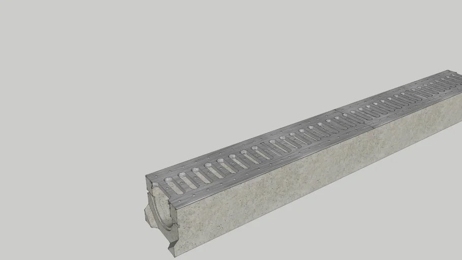 Concrete drainage channel