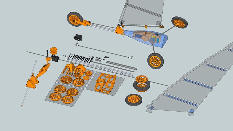 Char À Voile Rc En Impression 3D / 3D Printed Rc Land Sailing | 3D Warehouse