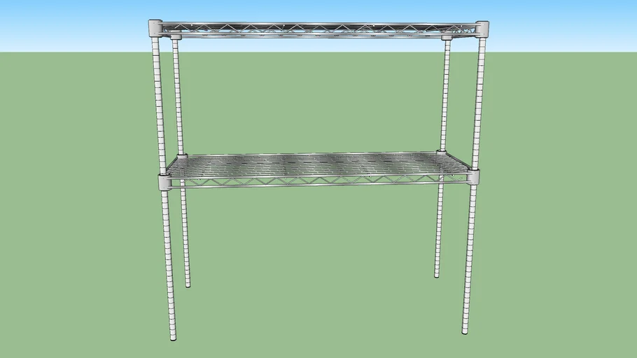 2 shelf metrorack | 3D Warehouse