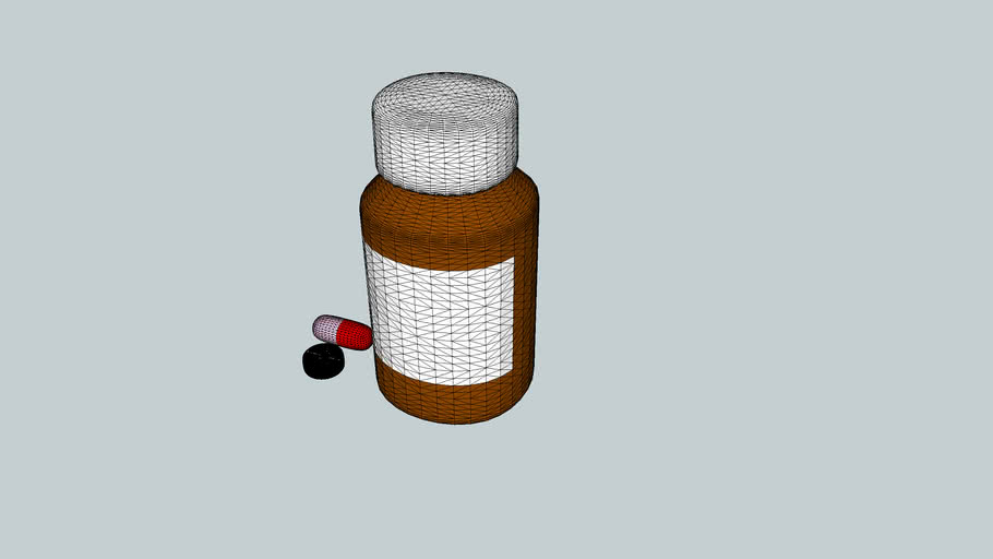 pill bottle 3D Warehouse