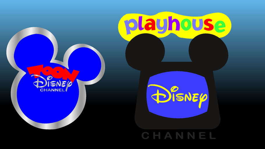Playhouse Disney Channel Logo With A Logo Of Toon Disney 3D Warehouse