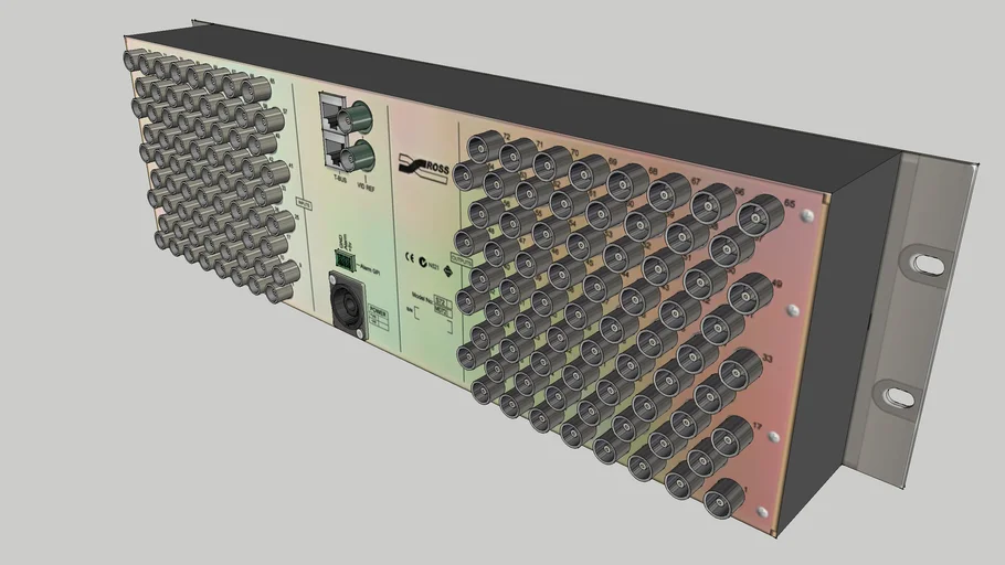 ROSS VIDEO 3RU VIDEO ROUTER FRAME BROADCAST ROUTER | 3D Warehouse