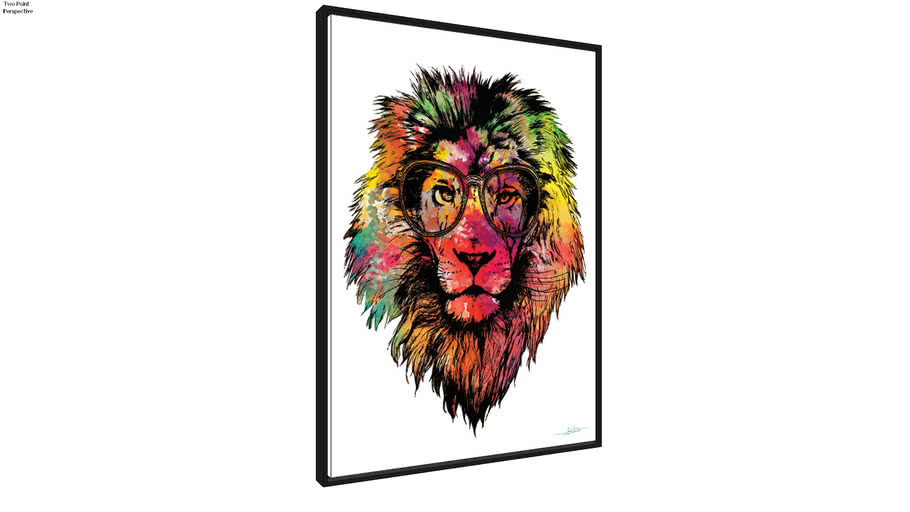Quadro Lion Multicolours II