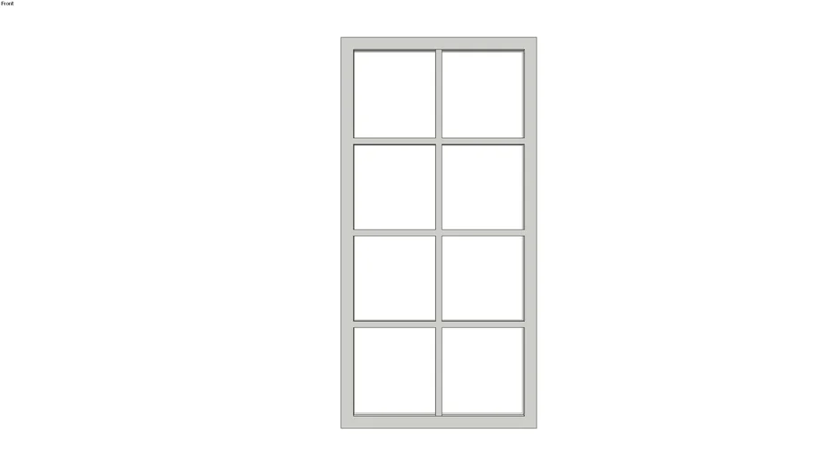4 x8 Eight Grid Window 3D Warehouse