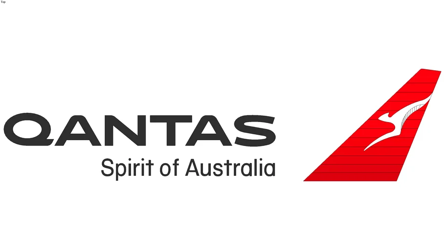 Qantas new logo | 3D Warehouse