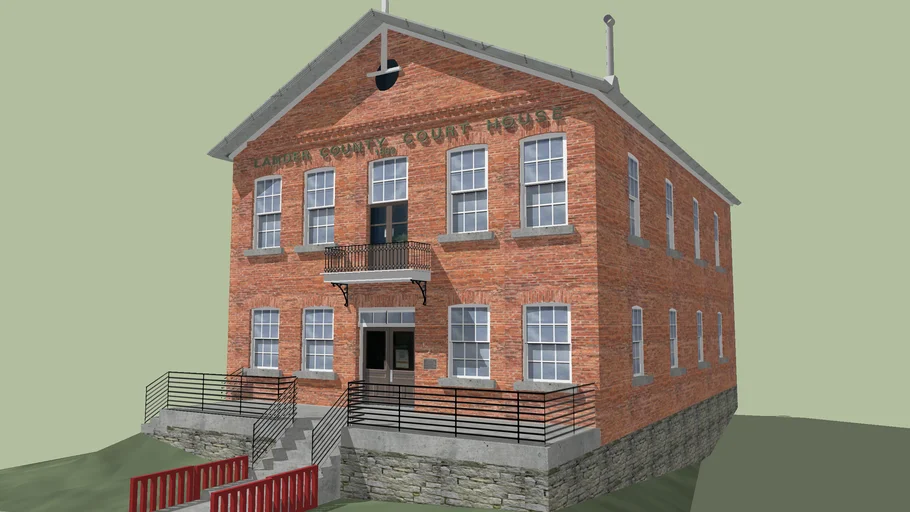 Lander County Courthouse. Austin, Nevada 3D Warehouse