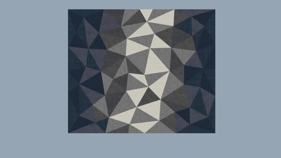 Rug – Blue / Grey Diagrid 10ft. x 12ft.