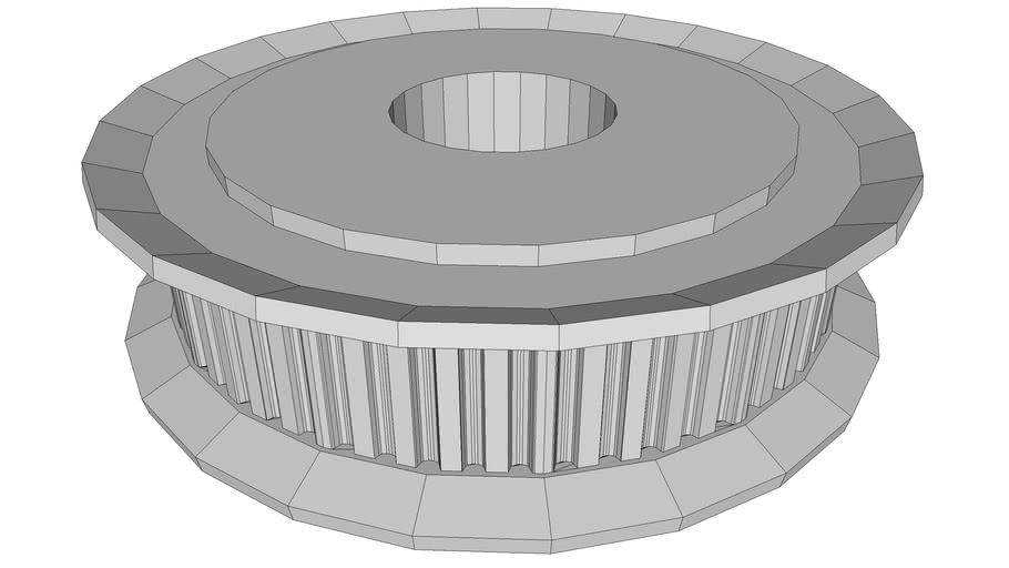 Misumi 60 tooth MXL timing belt pulley 3D Warehouse