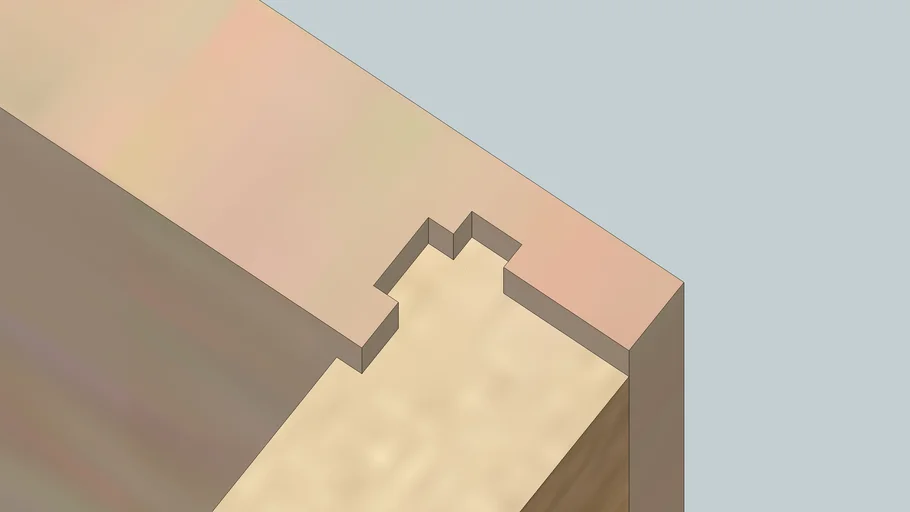 Two Way Locking Drawer Joint 3D Warehouse