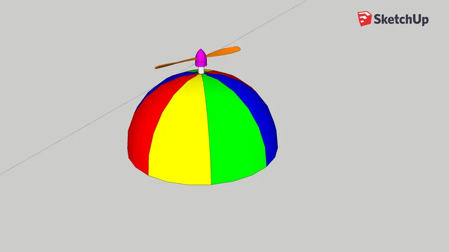 3d Propeller Hat Model