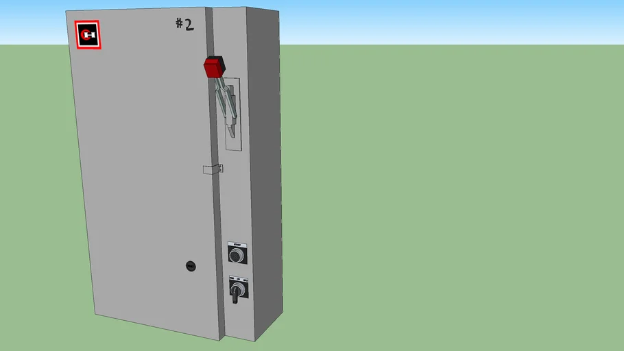 Cutler Hammer (Eaton) pump disconnect and control panel | 3D Warehouse