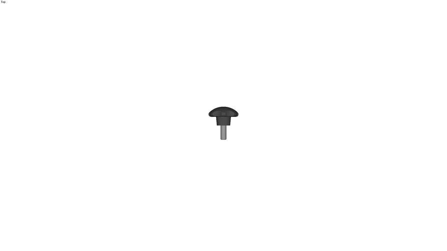 M6 male star knob 3D Warehouse