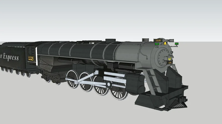 polar express 1225 berkshire steam locomotive | 3D Warehouse